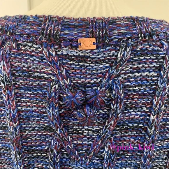 🆑 For Love and Lemons Knitz Indigo Mini Cable Dress - Picture 10 of 16